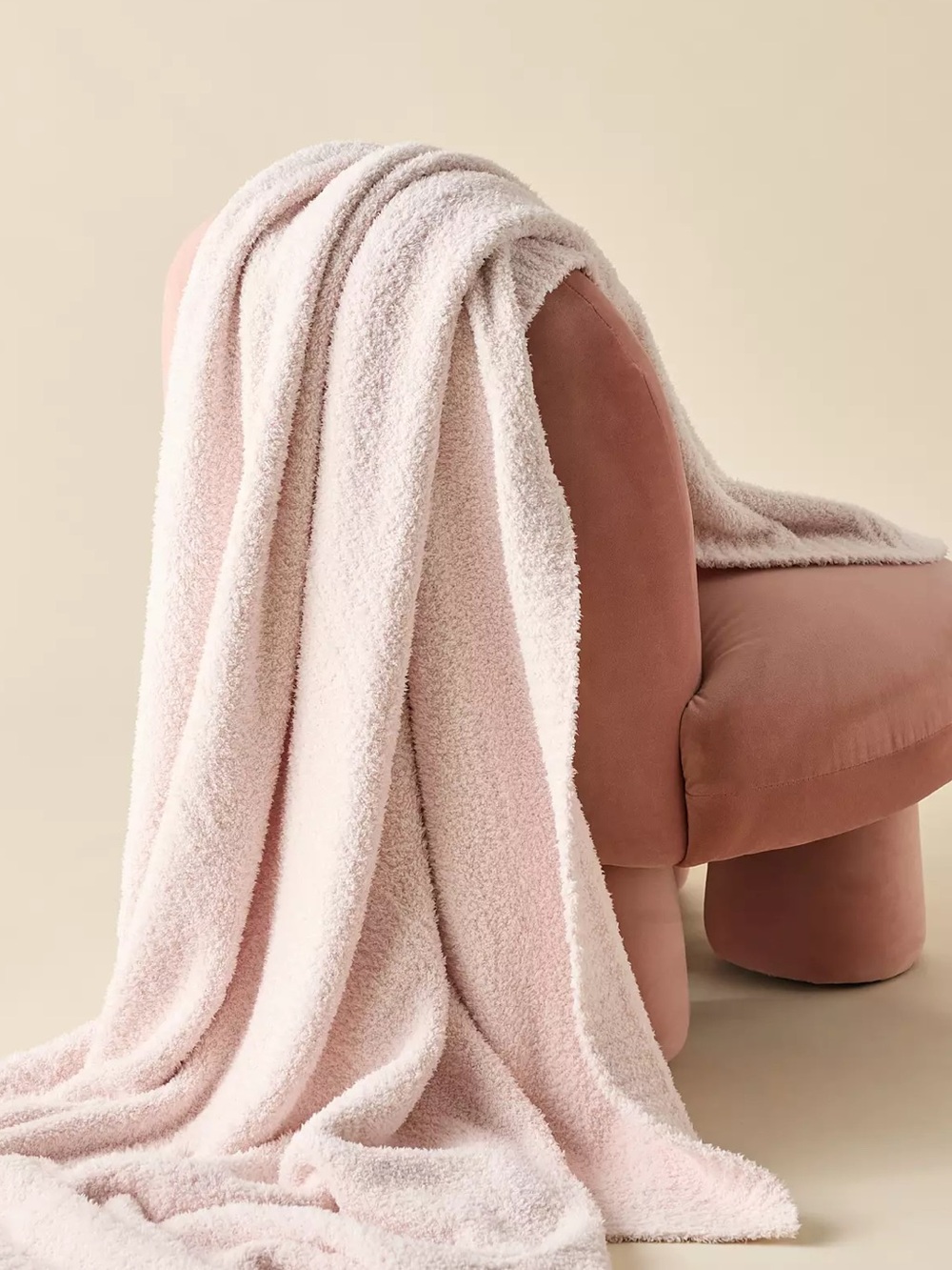 Barefoot Dreams CozyChic® Throw Blanket, Pink “54x72”, NWT